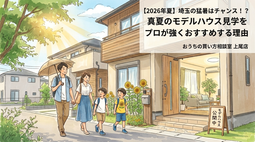 【2026年夏】埼玉の猛暑はチャンス！？「真夏のモデルハウス見学」をプロが強くおすすめする理由